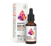 Aura Herbals - Vitamina D3 2000 IU e K2, 30 ml