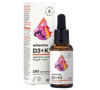 Aura Herbals Vitamina D3 2000 UI + K2, Gocce - 30 ml