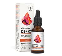 Aura Herbals - Vitamina D3 4000 IU + K2 Forte (30 ml)