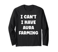 Aura Indonesian Simple Funny quote can't i have Aura Farming Maglia a Manica