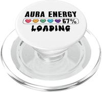 Aura Level 67% Six Seven 6 7 Aura Energy at 67 Aura Loading PopSockets PopGrip per MagSafe