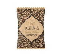 Aura Luxury Collection Sapone Vegetale Cashmere Edition 8 g, 100 | Note di Gelsomino e Ambra, Vegan Friendly, Packaging Paisley, Per Hotel e B&B, Fiori Bianchi e Cedro