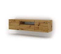Mobile TV sospeso o a terra 150x42x37Cm STAND AURA Rovere