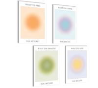 Aura Poster Set Aura Immagini Aesthetic Style Preppy Room Decor Y2K Estetica Yoga Poster