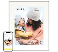 Aura Walden - Cornice per foto digitale WiFi da 15 pollici | La migliore cornice digitale Wirecutter da regalare | Invia foto dal tuo telefono | Configurazione rapida e semplice nell'app Aura |