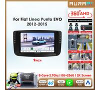 AURAAI Android Autoradio Autoradio Per Fiat Linea Punto EVO 2012-2015 7870 Carplay multimediale 3D + 2K Schermo 8G 256G GPS 360Stereo