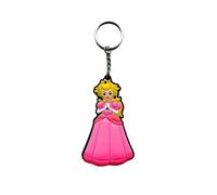 Aurabeam Peach-s Super Mario-s - Portachiavi da gioco, Rosa/Giallo, Taglia unica