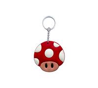Aurabeam Super Mario-s Pilz Portachiavi Gaming, rosso, bianco