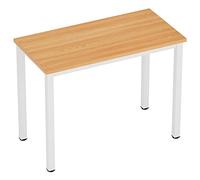 AuraCraft Scrivania per computer, scrivania da ufficio, per bambini, scrivania da gioco, piccola postazione di lavoro per la casa (bianco teak, 80 x 40 cm)