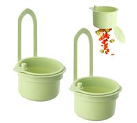 Aurafly 2 Pcs Filtro da Appendere per Rubinetto Cestino per Scarico da Cucina Colino per Lavello senza Sbavature Filtro a Scatto per Lavello da Appendere per Lavare/Organizer in Cucina, Verde