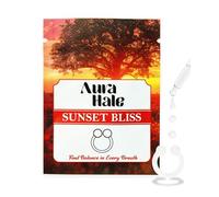 AuraHale Anello diffusore nasale - profumo di felicità al tramonto per un rilassamento profondo, una messa a fuoco chiara e uno spirito equilibrato, aromaterapia indossabile, silicone di grado medico