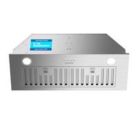 AURAKICH Cappa aspirante da 76,2 cm, 620 CFM, cappa da cucina da incasso con LED TRUE-COLOR 5500K, kit di scarico completo (filtri a carbone + tubo di condotta), convertibile senza condotti