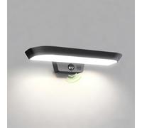 auralab Luci Solari Esterno Sensore 3 Modalità, Luci di Sicurezza 4000K, Impermeabile IP65, per Parete, Cancello, Giardino, Garage, Bianco Ovale