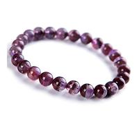 Auralite naturale 23 viola rosso Reiki Canada perline rotonde donne uomini braccialetto 7 mm AAAA