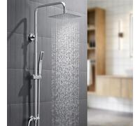 Auralum Colonna Doccia senza Miscelatore, Colonna Doccia Acciaio Inox con Salisc