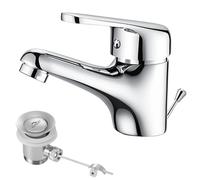 Auralum Rubinetto Bagno Lavabo Scarico a Saltarello con Asta Piletta