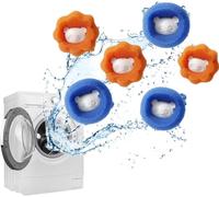 AURAMAX Set di 6 palline per la rimozione dei capelli, riutilizzabili, anti groviglio, adsorbimento dei capelli, palla per la depilazione della lavatrice