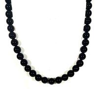 Auras by Osiris - Tiger Eye Beaded Necklace for Men - World Class Durability & Magnetic Clasp - Good Luck - Confidence - Handmade in USA