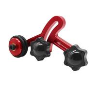 Auratrove 2 guide in alluminio trasparente con alimentatore di sicurezza anti-rimbalzo, scheda loc per sega da tavolo per la lavorazione del legno, rosso, 120 x 72 mm