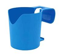 Auratrove 4 supporti per bevande a bordo piscina in plastica blu con design robusto per misurare la terra di diatomee e le attività di pulizia della piscina
