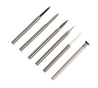 Auratrove 6 punte da trapano per intaglio del legno, con gambo da 3 mm, per incisione e rettifica, compatibili con smerigliatrici Dremel