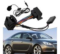 Auratrove Adattatore AUX compatibile con Bluetooth per opel CD30 CDC40 CD70 DVD90, interfaccia musicale wireless 5.0 con microfono esterno, installazione non distruttiva per radio a 40 pin