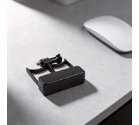 Auratrove Adattatore leggero in ABS per DJI per osmo Mobile 7P/7/6 e Action 5, supporto compatto 9 x 8 x 2 cm per videografia cardanica per smartphone, nero