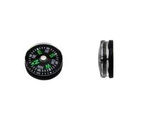 Auratrove Bussola tascabile compatta da 20 mm, custodia in plastica nera con ago magnetico per escursionismo, campeggio, attrezzatura di sopravvivenza, set per educazione all'aperto e allenamento di
