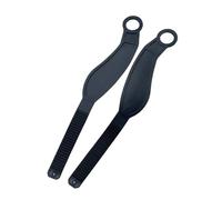 Auratrove Cinghie per pedale per bicicletta da esercizio, cinghia in gomma regolabile per bicicletta girevole, antiscivolo, vestibilità sicura per palestra a casa, ciclismo, allenamento