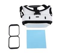 Auratrove Cuffie VR per iOS e per telefoni Android da 11,9 a 17,8 cm, occhiali regolabili per realtà virtuale PD e messa a fuoco, in ABS, leggero, coinvolgente, per film, educazione, colore bianco