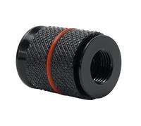 Auratrove Dado espansore per sterzo in lega di alluminio da 28,6 mm, forcella da corsa, per tubi sterzo in fibra di carbonio e metallo, nero, ultraleggero, 19 g