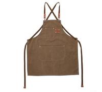 Auratrove Grembiule da cuoco 68,6 x 76,2 cm con retro incrociato per cucina | Morbida tela di cotone, inodore, da indossare tutti i giorni, lavabile in lavatrice, copertura 68,6 x 76,2 cm