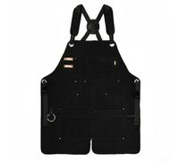 Auratrove Grembiule da lavoro in tela resistente con tasche per attrezzi | Materiale in tela spessa, design con fondo diviso, layout multi-tasca, protezione resistente, organizzazione degli attrezzi