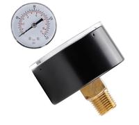 Auratrove Manometro per acqua da 50 mm, per quadrante BSPT, filettatura da 1/4", per recipienti a pressione da giardino, acquedotti domestici, materiale di ricambio in PP