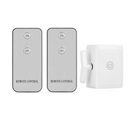 Auratrove per smart Switch Robot Telecomando per luci, Pulsante IR wireless con 2 telecomandi, interruttore automatico ricaricabile per tornitore per casa, camera da letto, ufficio, bianco 51 x 54 mm