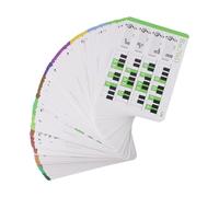 Auratrove Set di 120 flashcard per accordi di pianoforte, 88 tasti con codice colore per l'educazione alla teoria musicale, set di carte per principianti