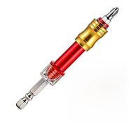 Auratrove Set di chiavi a bussola per trapano con codolo esagonale magnetico, 3 in 1 per avvitatore a percussione con posizioni regolabili, in acciaio rosso per viti e attività di montaggio