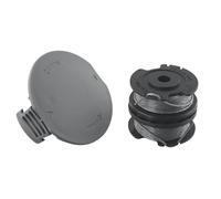 Auratrove Set di coperture per bobine e filo decespugliatore per Bosch Easy Grass Cut 23 26 18-230 18-260, cavo 4 m x 0,6 mm con tappo F016F05320