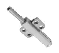 Auratrove Smorzatore per porta in metallo grezzo con supporto regolabile 3D, fermaporta resistente per armadio, finitura nera non finita per personalizzazione fai da te, 8,9 x 6,3 x 6,3 cm