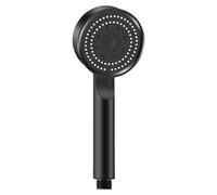 Auratrove Soffione doccia portatile ad alta pressione con modalità di spruzzo, spruzzatore per bagno in ABS a risparmio idrico in nero per sistemi a basso flusso