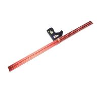 Auratrove Squadra combinata in acciaio inossidabile con testa mobile, righello localizzatore per falegnameria e lavorazione del legno, 400 mm