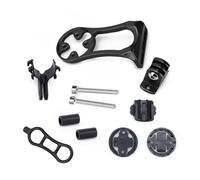 Auratrove Supporto di estensione per computer da bici in lega di alluminio per Garmin per Bryton per cateye con clip per fotocamera sportiva nera