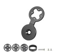 Auratrove Supporto per computer da bici in lega di alluminio con coperchio superiore per Garmin per bordo 20 25 200 500 510 520 800 810 820 1000 1030 per wahoo per bryton Rider Series Nero