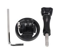 Auratrove Supporto per computer da bici per Garmin 520 Plus 530 830 1030, supporto per contachilometri in ABS con fotocamera sportiva e staffa per luce, nero