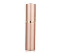 Aurdox Atomizzatore per profumo, 5 ml, ricaricabile, formato da viaggio, a prova di perdite, pompa inferiore senza imbuto, elegante formato portalbe per donne e uomini, oro rosa,