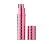 Aurdox Mini nebulizzatori per profumo, ricaricabili, da viaggio, piccola bottiglia spray con pompa inferiore, a prova di perdite e portatile, per donne e uomini, design elegante Dimond, 5 ml (rosso