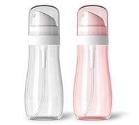 Aurdox Piccolo dispenser per pompa da 50 ml per trucco, acqua, viso, trasparente, ricaricabile, contenitore portatile per la cura della pelle, flacone da viaggio ricaricabile per lozione, shampoo