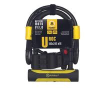 Aureal - Antifurto U ROC Ø14 180 x 245 + cavo 1 m (CERTIFIATO Art), unisex, taglia unica, colore: Nero