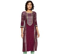 Aurelia Donna Rayon Kurta (19Aua10797-500649_Pink_X-Small)