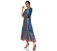 Aurelia Rayon Regular Fit Kurta da Donna (19Aua10799-500642_Blue_X-Small)
